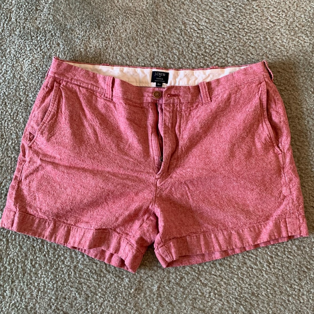 J. Crew Varick 5” Red Shorts